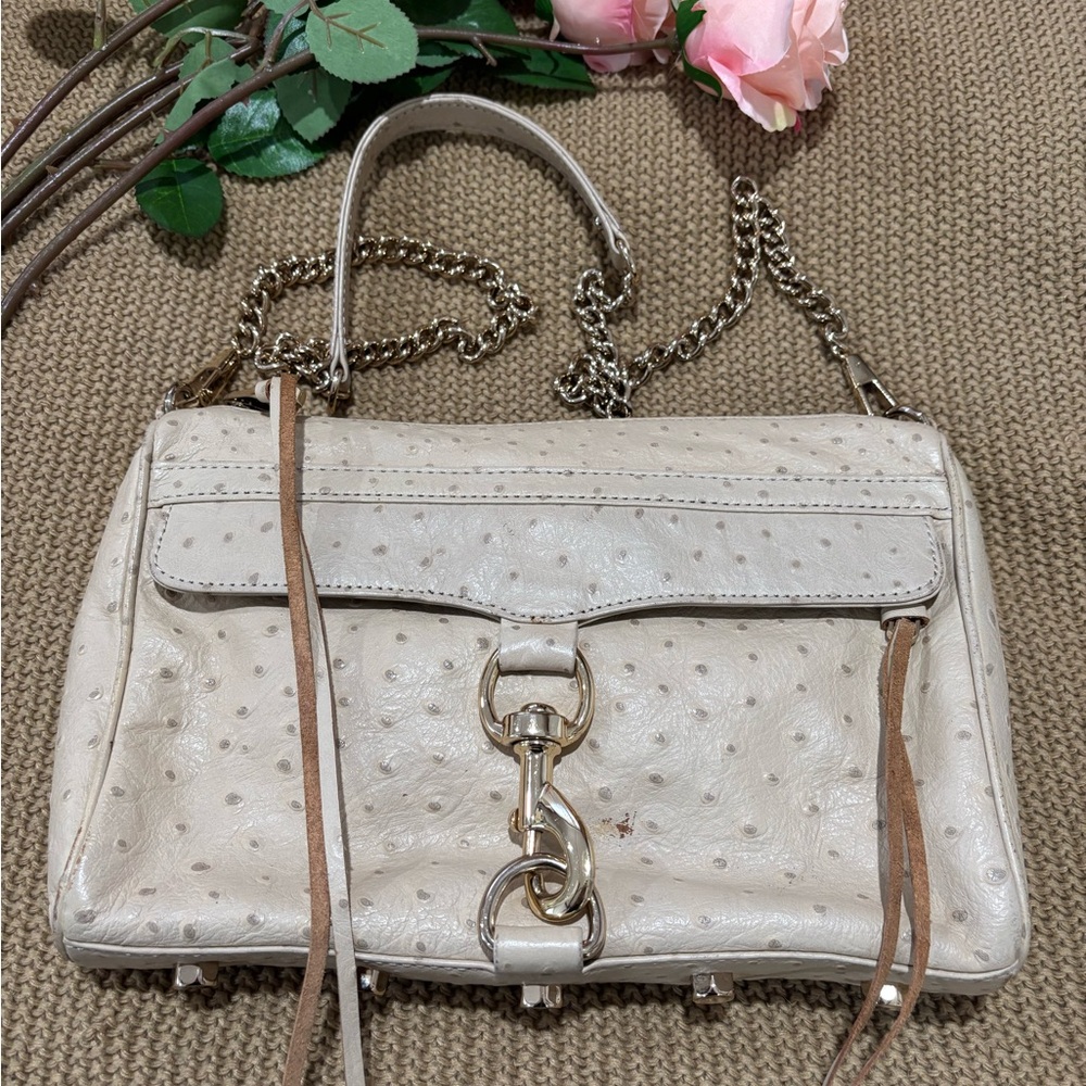 Rebecca Minkoff Beige Leather Shoulder Bag